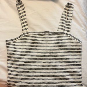 American eagle black and white tank size medium